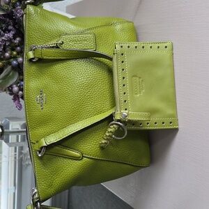 COACH Avocado Kelsey Mini Leather Crossbody Bag & Card Case